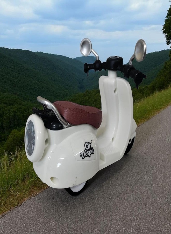 Stylbase Durable High-Density Pull Back Action Die Cast Scooter Toys Friction Power Toy - Rubber Tyres, Detailed Exterior Sports Motorcycle Toy Vehicle for Kids 3+ Years (Color May Vary) - Image 5